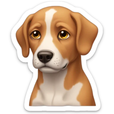 Dog sighing  sticker
