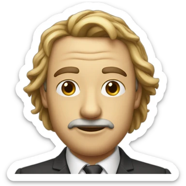 Monsieur qui fait un tabe sticker