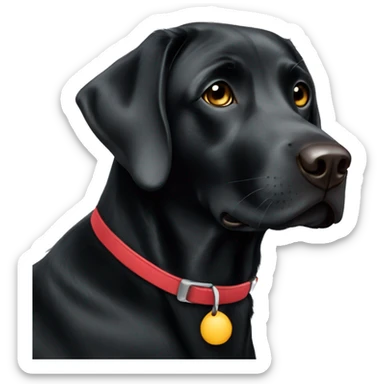 Black Labrador sticker