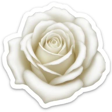 white rose sticker