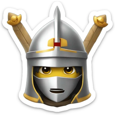 Templar knight sticker