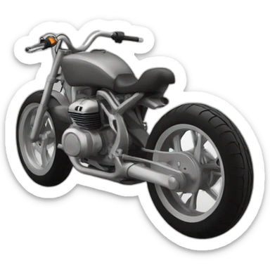 Moto roue arrière sticker