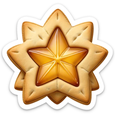jam-christmas star-shortbread-biscuits sticker
