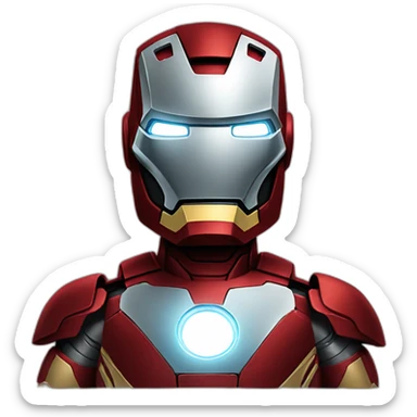 Iron man emoji sticker