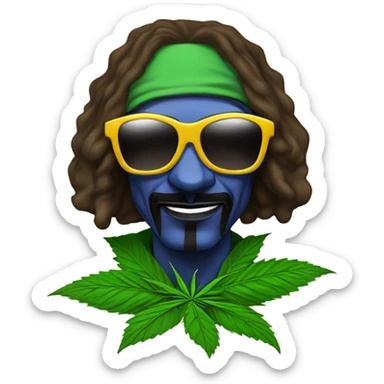Snoop dog as weed avenger sticker
