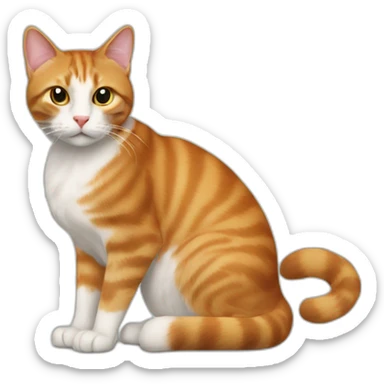 Cat de poil sérieux sticker