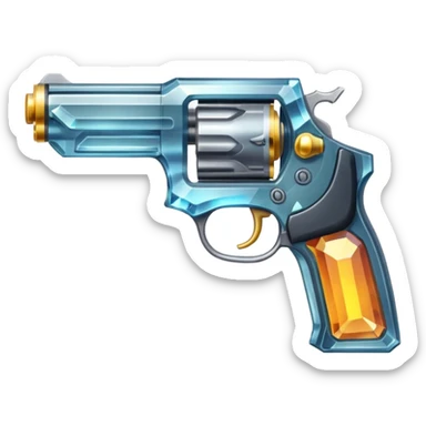 Crystal gun sticker