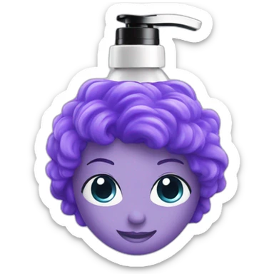 body and hair shower gel sticker