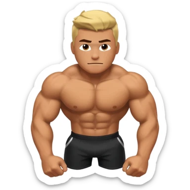 Buff roblox pushup emoji sticker