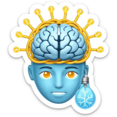 an idea and a task going into a second brain sticker