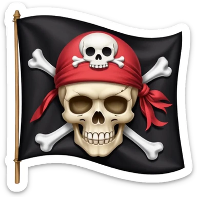 Straw hat crew pirate flag sticker