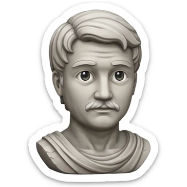 Statue of a man  sticker