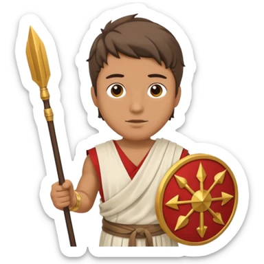 man with eros clothes and arrows sticker