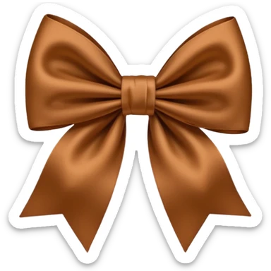moño marrón  sticker