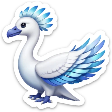 Pokemon red and green legendary Lugia sticker