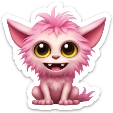 gremlin monster cute pink  sticker
