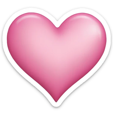 Pink heart sticker