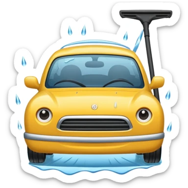 windshield wiper in rain sticker