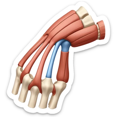 Elbow muscle anatomy sticker