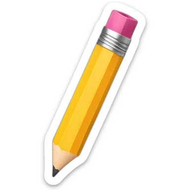 Pencil sticker