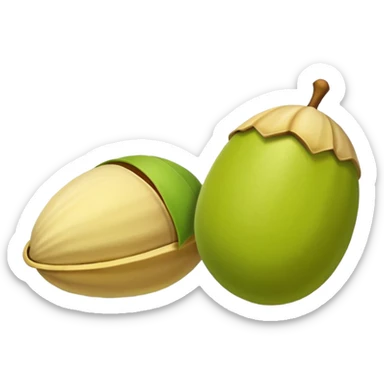 pistachio with shall green nut yellow shall sticker