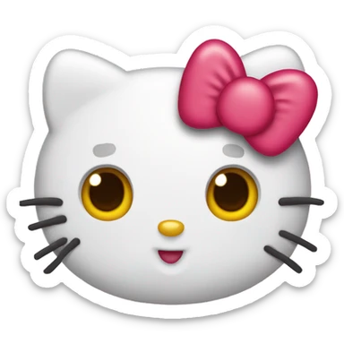 Hello kitty heart eyes  sticker