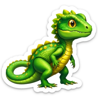 Shiny furry reptilian (full body) sticker