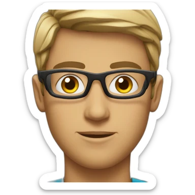 ciclista ojos achinados  sticker