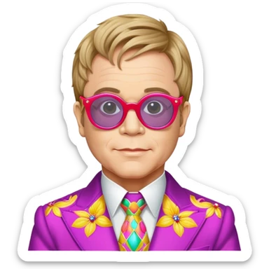 Elton John  sticker