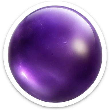 Cry gal amethyst ball sticker