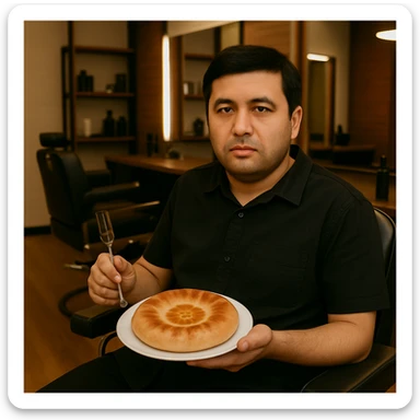 birinchidagi odamni yuziga 2 rasmdagi odamga uxshatib chizib bergin xuddu shunday non yen utirganini sticker