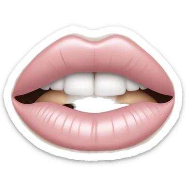 Light pink lips kiss sticker