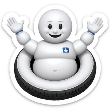 Boneco pneu michelin sticker