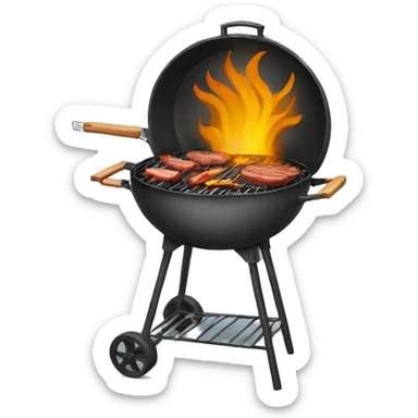 brazil barbecue  sticker