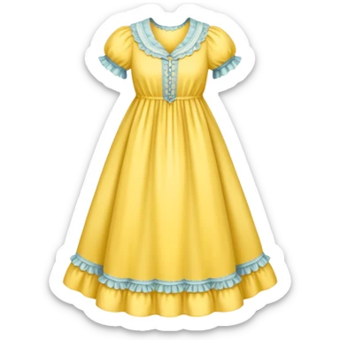 victorian nightgown yellow sticker