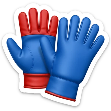 One Hand glove in blue (#00A3E0) and red (#F9423A)  sticker