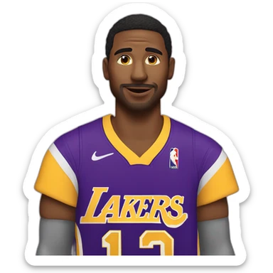 man who is a rapperswil jona lakers fan sticker