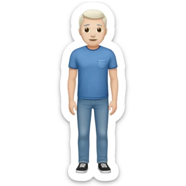 Dad full body. White sticker