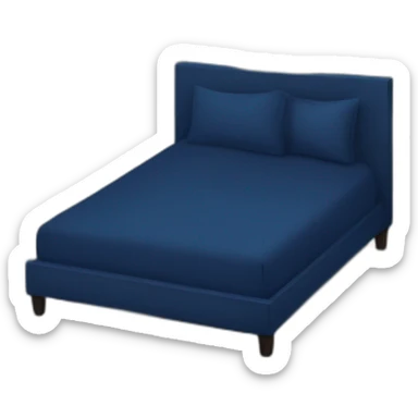 navy blue bed sticker