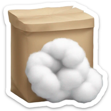 cotton wool sticker