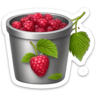 Raspberries and cranberries is a pot sticker