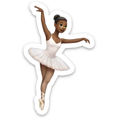 Ballet dancer in thigh highs sticker