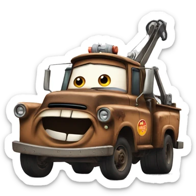 Tow mater sticker