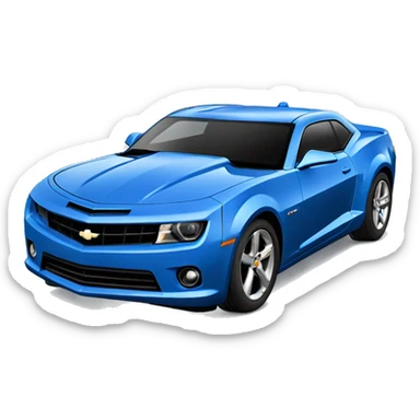 Blue Chevrolet Camaro  sticker