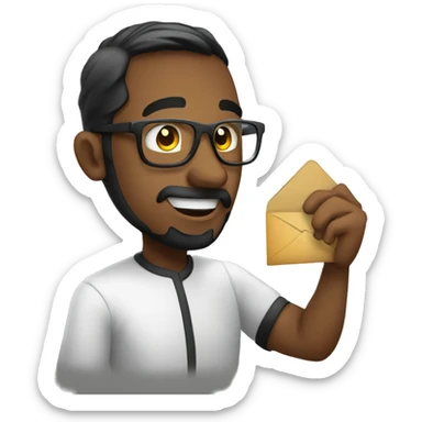 server sending a request sticker