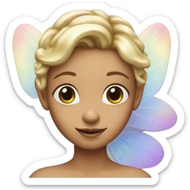 Iridescent fairy sticker