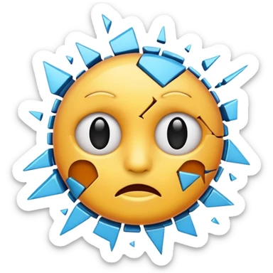 Broken emoji sticker