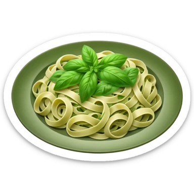 green pesto pasta sticker