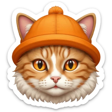 кіт в шапці sticker