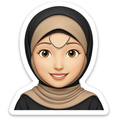 hijab woman sticker